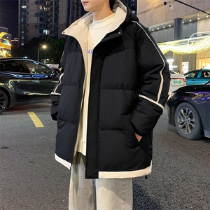现货抖音得物品质 拼接撞色三防加厚羽绒棉衣外套连帽棉服 LL3096图片