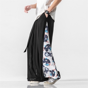 夏季 大码风裙裤仙气汉服宋裤情侣阔腿休闲裤新中式 K109/P85图片