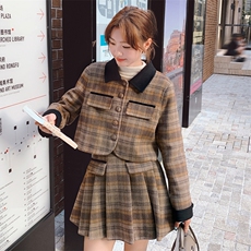 档口现货羊毛小香风套装2C219A-2639-P295K388，女装毛呢外套，2B237