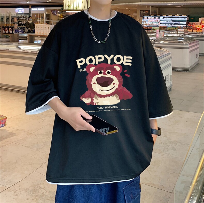 xZ116-T6017-p30-M-5XLD抖音男潮牌美式情t恤男夏季印花,男装T恤,星座116