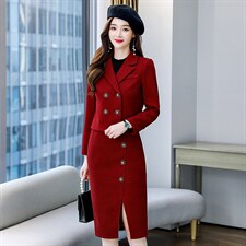主推冬装新款个性时尚潮流百搭贴身时尚休闲保暖毛呢减龄套装套裙，女装套装/套裙，韩美纤衣