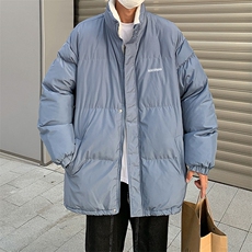 羊羔毛加绒加厚立领棉衣男女情侣装冬装外套CM18P55，男装棉衣，星座1116-2