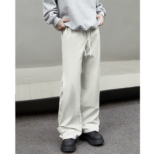 K814-特P35  新款男女同款户外登山裤修身排扣裤微喇大码冲锋裤图片