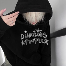 抖音得物高品质印花连帽卫衣秋冬装美式宽松连帽纯色卫衣ADL100，男装卫衣，电商A443