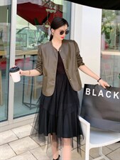 皮衣爆，女装皮衣，时代公主