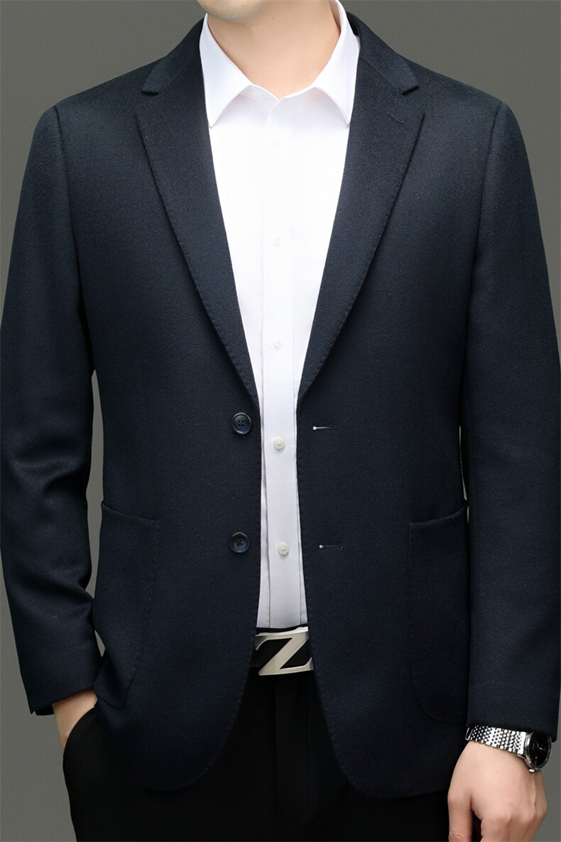 XL-N88023男式秋季新款长袖简约羊毛西服休闲商务便服西装,男装西服套装,电商B360