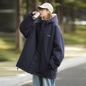 ！羊羔毛l两面穿棉衣宽松防风加厚棉袄男女 815A-MY2950-p95图片
