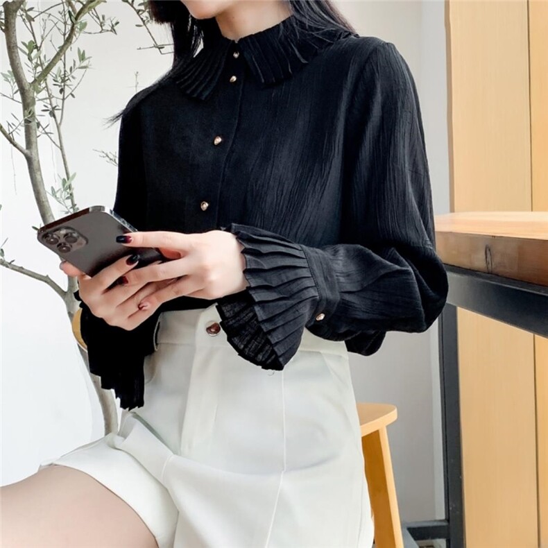 简约百搭褶皱裙，其它，米壹(1F)