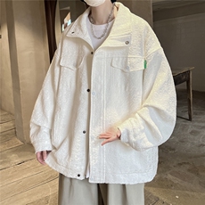 小香风美式牛仔夹克男宽松大皂风百搭工装外套JK8740P125控168，男装夹克，星座226-1
