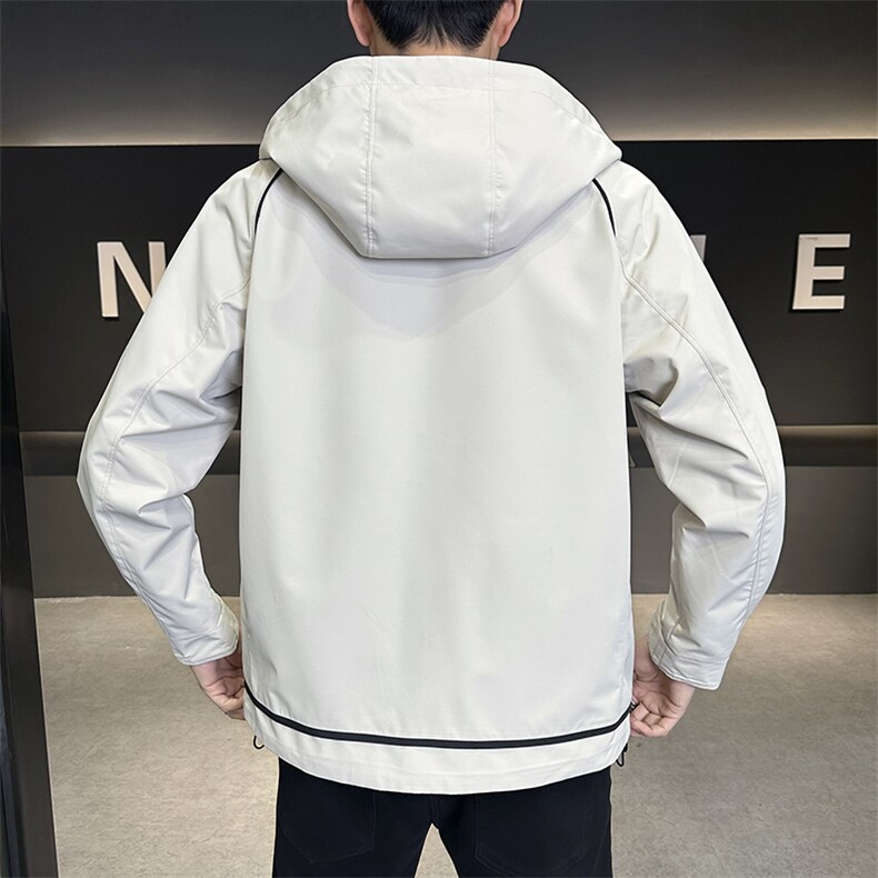 秋季夹克男高品质连帽外套型男商务休闲青年外套男N8817-P95,男装夹克,星座310B-3