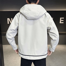 秋季夹克男高品质连帽外套型男商务休闲青年外套男N8817-P95，男装夹克，星座310B-3
