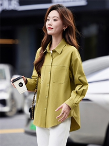 长袖衬衫2025年春季新款女装衬衣时尚洋气休闲大码百搭高级感上衣图片