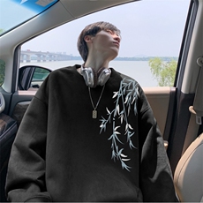抖音得物高品质风麂皮绒宽松圆领卫衣wyjp262-特35控69，男装卫衣，星座605(原A050)