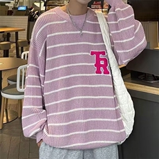 美式街头设计感圆领毛衣男慵懒风休闲针织衫MY5521P45，男装针织衫/毛衣，星座1116-2
