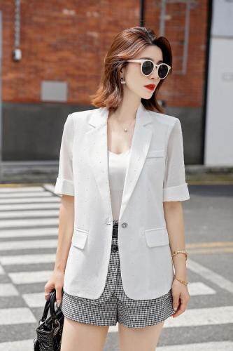 韩版网纱西装，女装西装，咔蒂妮