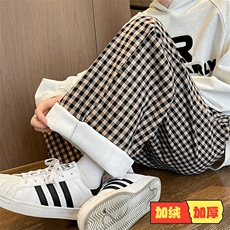 黑白格加绒款