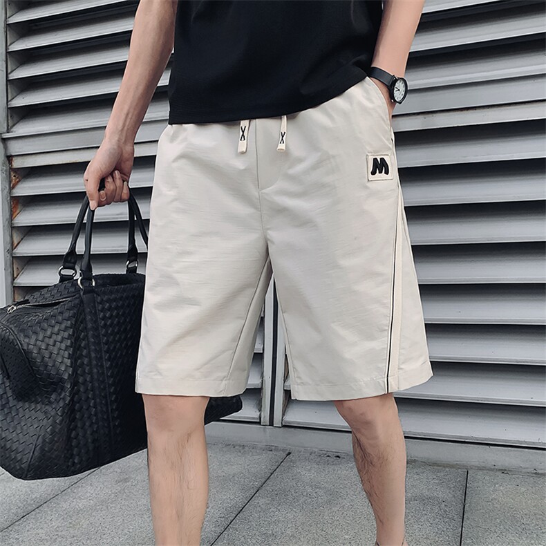 卡其2023夏装精神小伙五分裤男青年潮款休闲短裤DK2308-P58,控78，男装休闲裤，电商A108