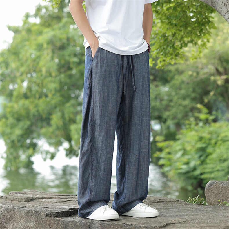 风天丝亚麻松弛感透气休闲牛仔裤星座815-8602p85,男装牛仔裤,星座815（原A203）