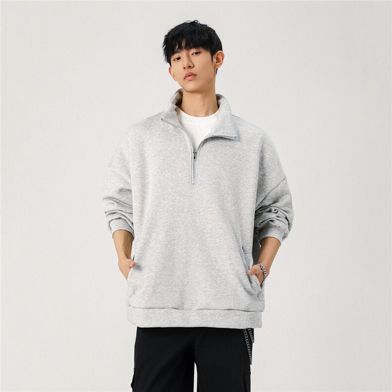 春装现货半拉链卫衣XZ609-WY3102-P65-控价88,男装卫衣,星座609