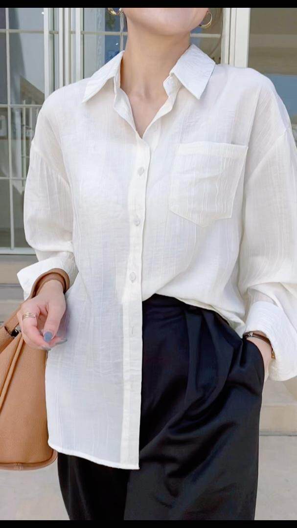 简约系衬衫，女装衬衫，驿谷