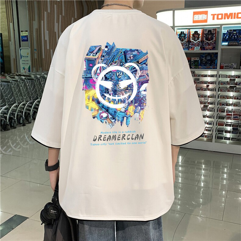 xZ116-T130-p30-M-5XL撞色男潮牌美式情t恤男夏季印花,男装T恤,星座116