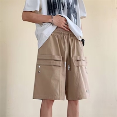 美式机能拉链短裤男夏季工装大口袋运动宽松休闲五分裤子D1080，男装牛仔裤，星座1116A-1（原606A）