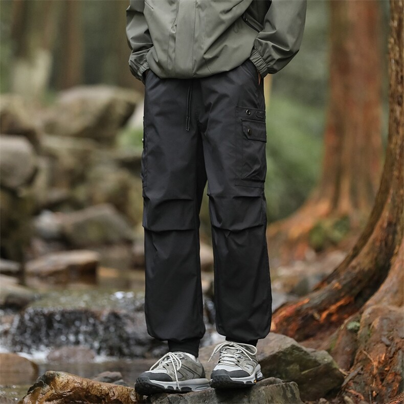 冲锋裤男春季2026新款户外运动登山工装裤宽松束脚裤K3506特P50,男装休闲裤,星座309（原A406）