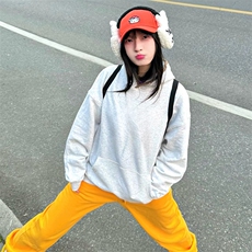 抖音得物高品质二开25秋冬美式重磅宽松纯色连帽贝壳刺绣卫衣W63，男装卫衣，电商A486