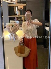 2022夏装新款短袖蕾丝外套小衫，其它，泰靡(1F)