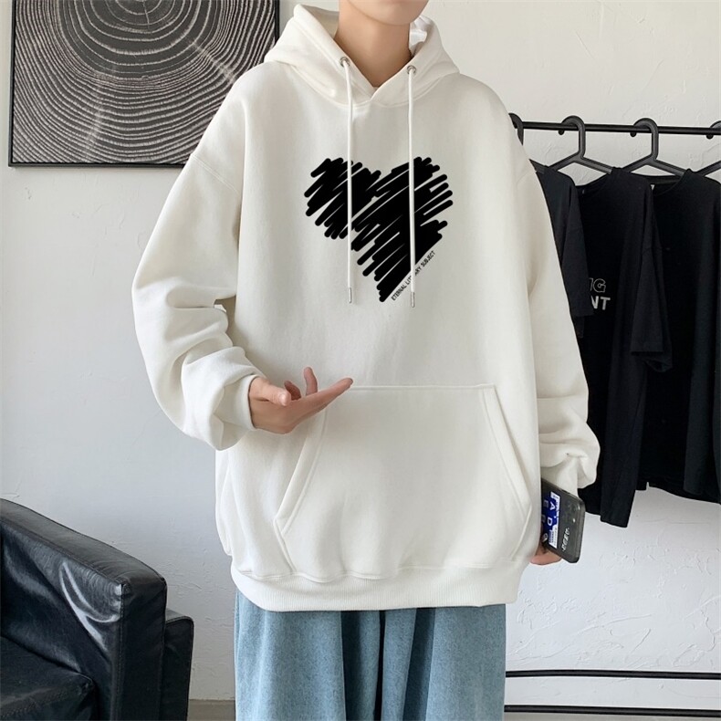 L2611P48秋装2023新款潮趣印花学生潮流男女情侣连帽卫衣,男装卫衣,星座510A-1