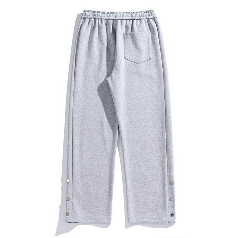 秋冬长裤白底美式高街卫裤宽松休闲两条杠拖地卫裤K23307-P45控58,男装休闲裤,星座717
