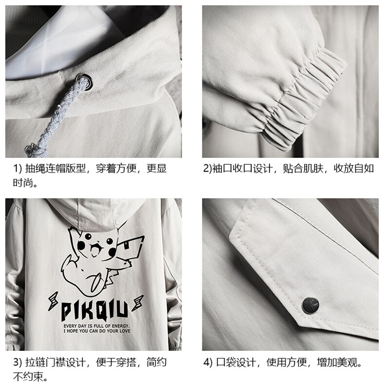 JK41078-P85加棉款-P115纯棉连帽夹克男士大码工装夹克男网格,男装夹克,电商A040A