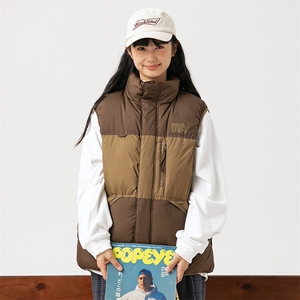 2026冬季新款男日系潮牌立领白鸭绒羽绒服马甲加厚外套YR26-F199图片