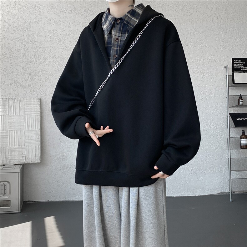 现货WY10178-特p58加绒P68重磅卫衣大码假俩件连帽衫美式外套,女装短外套,电商A059