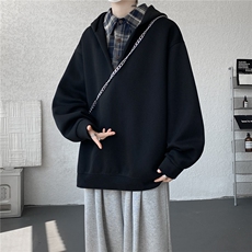 现货WY10178-特p58加绒P68重磅卫衣大码假俩件连帽衫美式外套，女装短外套，电商A059