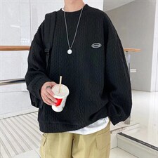 华夫格卫衣男秋冬新款设计感小众韩版上衣W631P25，男装卫衣，星座1116-2