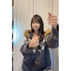 重磅北极绒座山雕大毛毛领毛衣外套冬美式复古休闲慵懒风针织开衫，男装针织衫/毛衣，电商A486-1