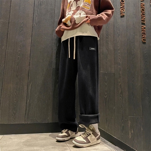 百搭腿加绒休闲长裤拖地直筒1088加绒特批45图片