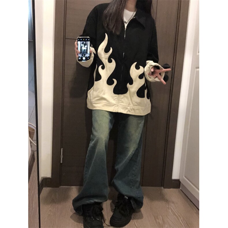【有货】火焰灯芯绒外套男高级感美式夹克JK7801LL-特P70,男装夹克,星座1007（原301D）