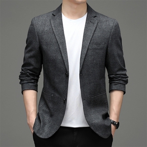 2023秋冬季男商务休闲单西便服韩版西装中年小西服外套MY803-P180图片