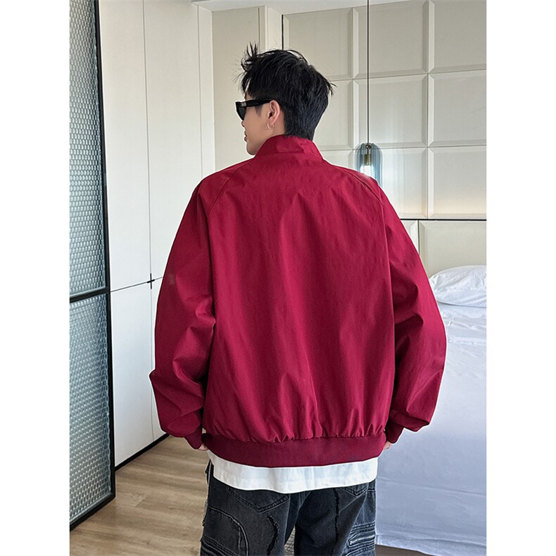 2026春季新款夹克男抖音得物品质立领美式飞行棒球服外套6168-P35,男装夹克,星座207