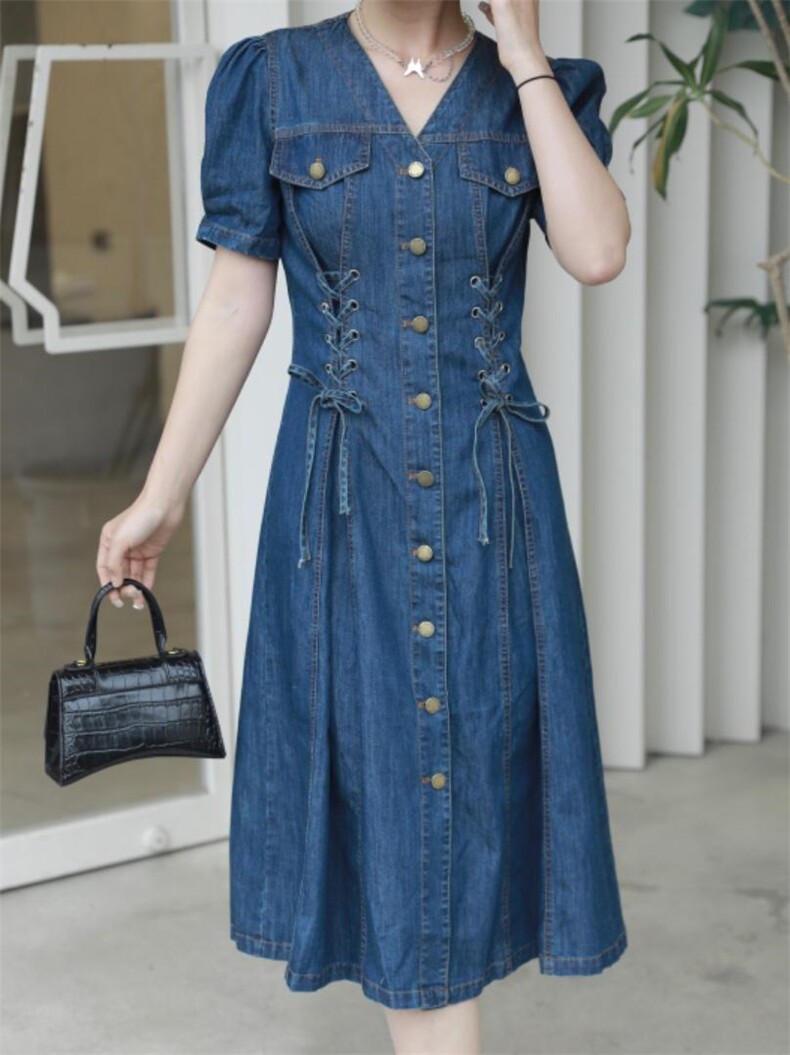 2023超薄料水洗牛仔裙，其它，贻思茗