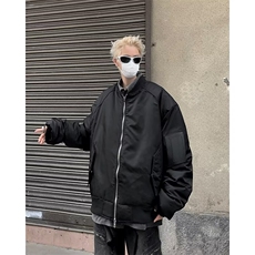 假两件冬季新款翻领棉衣机能面包服潮牌宽松高级感外套-WT821，男装棉衣，星座1002-2