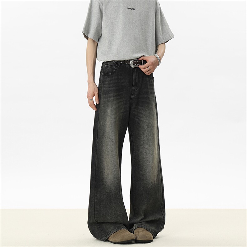 C315-5030开春现货高质量复古美式洗水直筒牛仔裤(P60X89)7，男装牛仔裤，电商C315