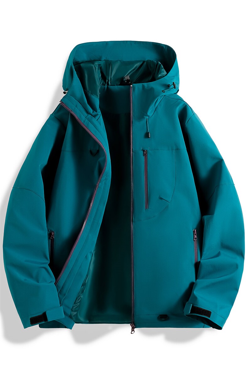 新款男女高品质户外登山服青少年学生冲锋衣夹克外套JK6633-P48,男装夹克,电商B306