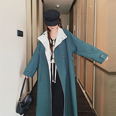 现货宽松中长款风衣浙宝217-3205-150-228，女装风衣，浙宝217