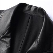 DLSN-G22001海宁皮衣男小牛皮风衣外套韩版修身商务男装P1250，男装皮衣，电商B360