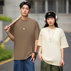 32支双纱240克8色S-3XL棉男女款T恤，男装T恤，星座301D-4(原星座1004-4）