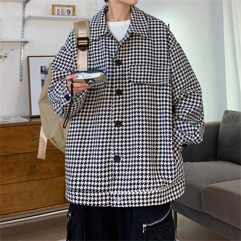 JK9010/P65春装新款现货中性风小香风夹克男外套宽松大码潮男上衣，男装夹克，电商A141