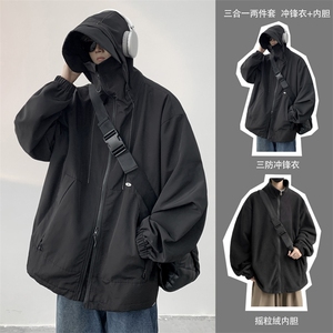 抖音直播！冲锋衣防风防水三合一外套夹克男两件套 XH36SHY-P97图片